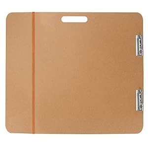 Kurtzy Groot Kunstenaars Schetsbord – 66 x 58,3 cm – Houten Hardboard Klembord met Handvat en Dubbele Klem – Schilderen, Schetsen & Tekenen – Studio, School Klaslokaal & Kantoor