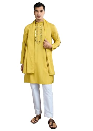 Pyjama Kurta Dupatta 12337 homme : la solution élégante pour vos fêtes