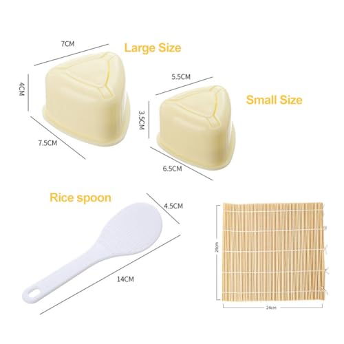 Miniatura 2 de Molde Sushi Prensado,Molde Triangular Sushi,Molde De Onigiri,Herramientas De Sushi,Juego De Moldes Para Bolas De Arroz Para Sushi,Con Cuchara De Arroz,Esterilla Sushi,Accesorio De Cocina Fácil De Usar