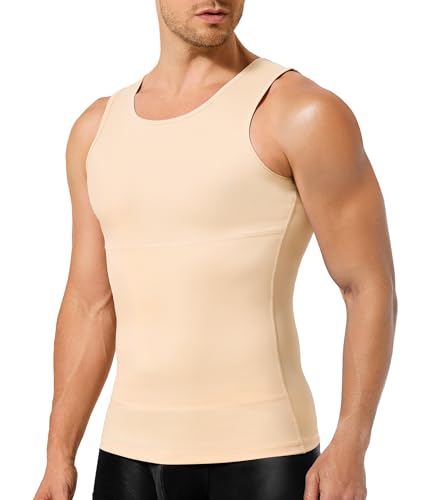 TAILONG Gynecomastia Compression Shirt Men Shapewear Slimming Body Shaper Vest Compression Tank Top