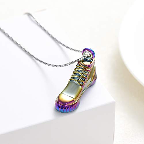 constantlife Cremation Jewelry Keepsake Stainless Steel Sneakers Design Pendant Memorial Urn Necklace for Ashes3