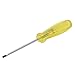 Urrea 9631 3-Inch Round Shank Amber Handle Screwdriver, 3/16-Inch