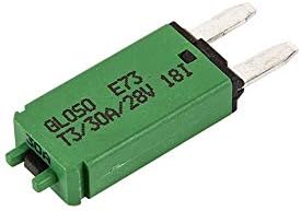 GLOSO E73 Mini ATM 30 Amp Circuit Breakers Manual Reset (T3) - 1 Pack (30A)