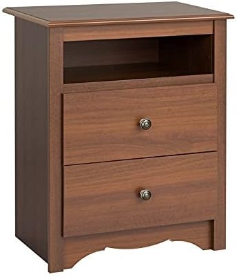 Sonoma Nightstand with Open Shelf, Cherry