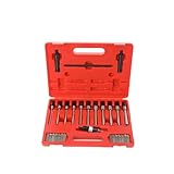 Lfhelper 29pcs Valve Seat Cutter and Boring Cutters Set, Valve Seat Single Plane Cutting Tools Universal Boring Cutter Valve Repair Tools, Fit Diameter 22-63mm Valve, 15°-90° Angle