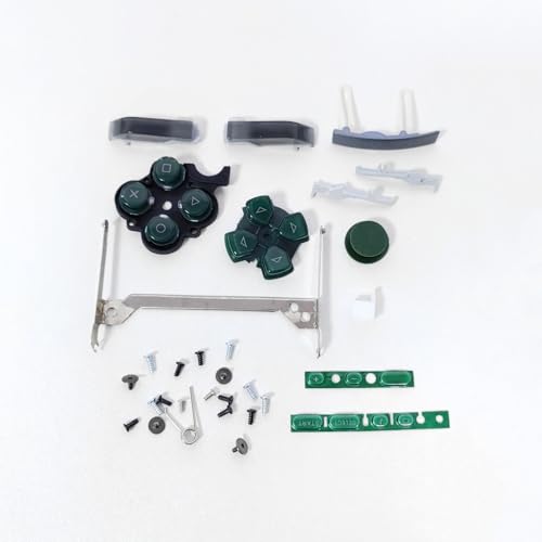 Image of Hzxkqmil Replacement Housing Shell Full Kit Faceplate Case Cover Repair Parts for Sony PSP 3000 PSP3000 Console (Green)