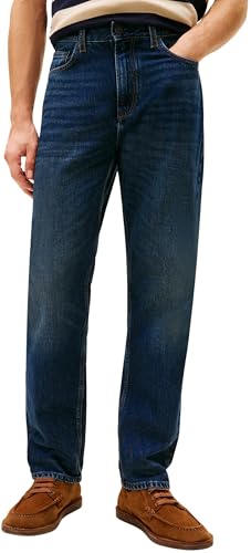Tommy Hilfiger Vaqueros Hombre Regular Dover Straight Fit, Azul (Trey Indigo), 28W/30L