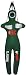 Classyak MMA Martial Arts Grappling Dummy Jiu Jitsu Punching Bag Green with Hanging Strap - 70 inches