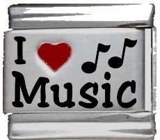 I Heart Music Red Heart Laser Italian Charm #TOP20