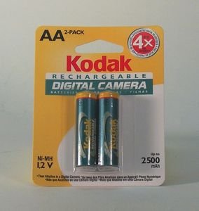 Kodak 801 7949 Ni-MH Rechargeable Digital Camera Battery - AA size (2 Pack)