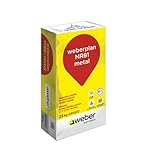 Massetto pronto ad essiccazione medio-rapida fibrato Weber Plan MR81 Metal 25kg...