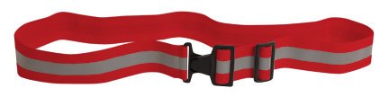 Reflective Elastic Belt w/Buckle Closure (Red)