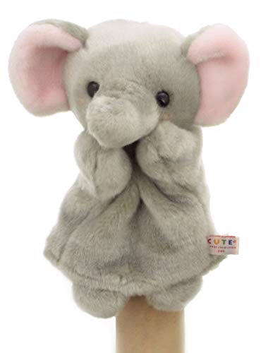 稀少　KORIMCO グレーの象のぬいぐるみ パペット　指人形　新品　ぞうさん Amazon.co.jp: キュート販売 PUPPET COLLECTION ZOO ゾウ ハンド