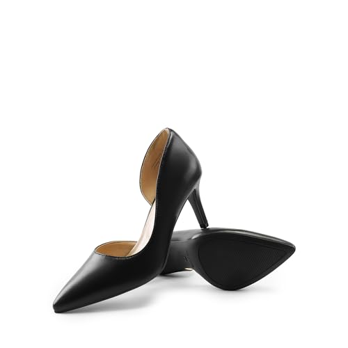 DREAM PAIRS Women's Dress High Heels Pumps Closed Pointed Toe Stiletto D'Orsay Shoes for Wedding Party3