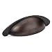 Cosmas 4199ORB Oil Rubbed Bronze Cabinet Hardware Bin Cup Drawer Handle Pull - 3" Hole Centers, 10-Pack