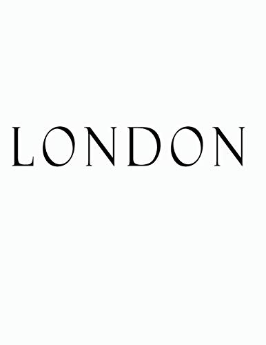 London: White Black Decorative Book to Stack Together on Coffee Tables, Bookshelves and Interior Design | Add Bookish Charm Decor to Your Home | London