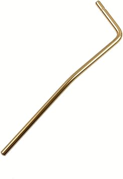 Pro 5mm Steel Push-in Style Tremolo Arm Whammy Bar Vibrato Arm for Strat Style Electric Guitar Tremolo Bridge, Gold