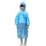 ✔Größe: 76X45CM Kinder Regenponcho, Wiederverwendbar Regenmantel wasserdicht atmungsaktiv tragbarer Regencape zum Anti-Fog Antipartikel