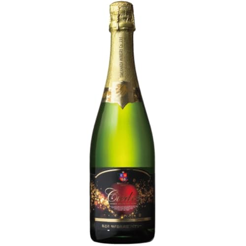 高畠ワイナリー シードル 甘口 発泡 果実酒 750ml 6本 山形県 日本 国産 スパークリング りんご ケース販売
