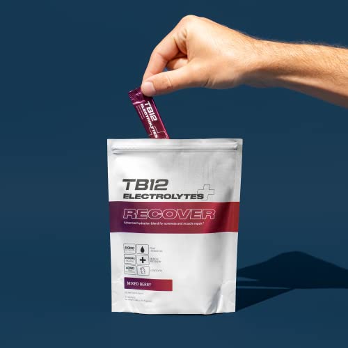 Tb12 Electrolytes Plus Recover - Post-Workout Electrolytes Powder With Functional Recovery Ingredients | Tart Cherry, L-Glutamine, Bcaa | Muscle Recovery & Soreness Relief | Sugar Free, Non-Gmo #TOP6