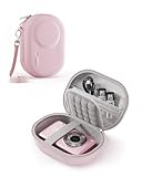 ProCase Camera Case for Kodak PIXPRO FZ55/FZ45/C1 Zoom,for CAMKORY/Lecran/VAHOIALD/Canon IXUS 285 HS, Compact Digital Camera Carrying Case, Shockproof Travel Storage Bag with Mesh Pocket - Pink