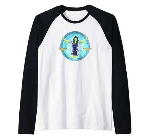 T-shirt Marvel She-Hulk Jennifer Walters style baseball raglan pour fan de comics
