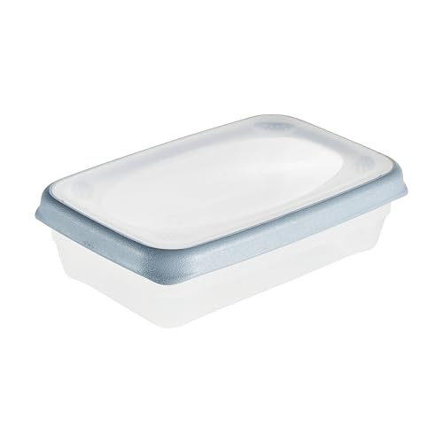 keeeper Food Storage Container, 400 ml, Microwave-Safe, Stackable, Dishwasher Safe, 15 x 10 x 4 cm, Franco, Nordic Blue