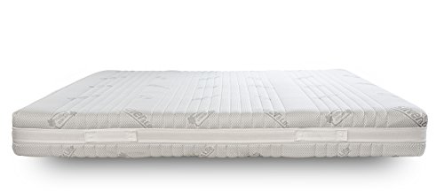 EVERGREENWEB Doppelbett Matratze 180x200 cm, Hohe 20 cm, Orthopädisch aus Memoryfoam und Waterfoam Doppelkomfort Sommer- und Winterseite, Abnehmbarer Bezug + Paar Kissen KOSTENLOS | DUAL Season – Bild 7