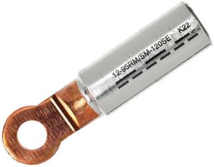 Cosse à compression M10 nue pour conducteurs en aluminium