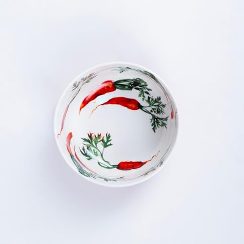 Image of GOLDEN QUEEN'S Handcrafted Ceramic Bowls, Set of 2 | Ideal for Snacks, Ramen, Salad, Cereals, Rice, Dinner - Kitchen Garden Bowl