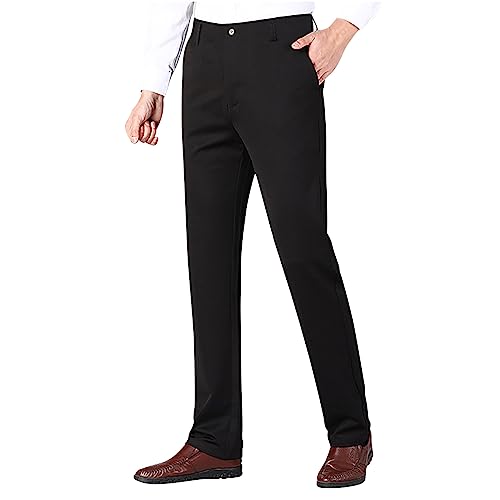 Linen Pants for Men Classic Fit Slim Fit Formal Work Suit Pant Skinny Stretch Straight Legs Casual Work Trousers