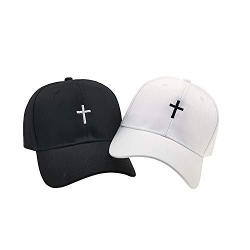Image of Chensheng Cross Embroidery Baseball Cap,Adjustable Structured Dad Hat for Men Women Sun Hat
