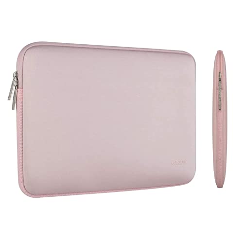 Mosiso Laptop Sleeve Compatible With Macbook Air/Pro, 13-13.3 Inch Notebook, Compatible With Macbook Pro 14 Inch 2023-2021 A2779 M2 A2442 M1, Neoprene Bag With Small Case, Baby Pink #TOP6