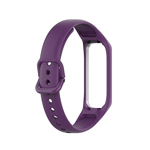 Image of Band Strap Belt with Buckle for Samsung Galaxy Fit E R375 Smart Band (Purple) (Note: Not Compatible to Any Other Models Except Samsung Fit E R375 Band) (Purple)