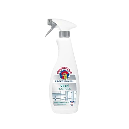 Wintem Detergente Spray Vetri Multiuso Senza Aloni 700ml - Formula Avanzata con Alcool per Asciugatura Rapida e Lucentezza - Ideale per Specchi, Vetri, Piastrelle e Marmo