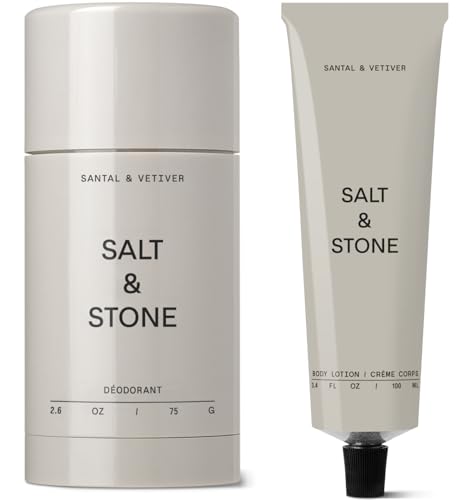Salt & Stone Deodorant + Body Lotion | Santal & Vetiver