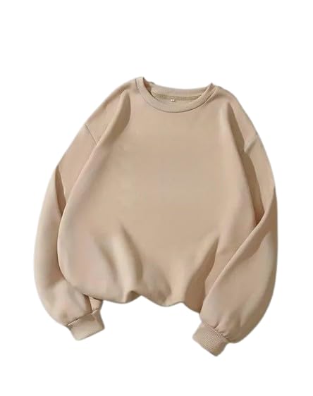 comic street Women's Round Neck Drop Shoulder Sweatshirt - Full Sleeve | Elasticated Waist & Cuff | Boxy Fit-picture-22