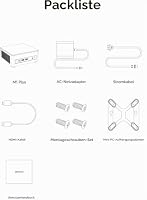 MINIS FORUM M1 Plus Mini PC, Intel Core i5-12600H Prozessor (12C/16T bis 4.5 GHz) und Intel Iris Xe Graphics, 16GB DDR5/512GB SSD, Triple 4K Display HDMI/DP/USB4, 2 x 2.5G RJ45 LAN, Wi-Fi 6e, BT5.2 – Ansicht 7