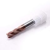 Durchmesser: 4-12mm KANGF-TOOL, 1pc Endmill Carbide HRC55 Wolfram Stahl-Fräser Schruppfräser 6mm / 8mm / 10mm / 12mm Fräswerkzeuge (Größe : D8x60L)