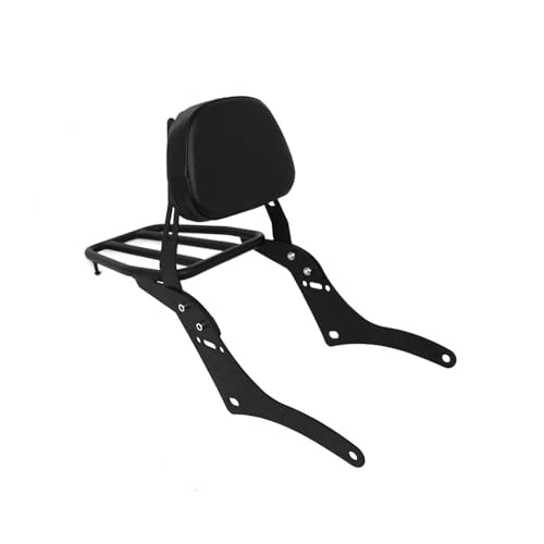 Dossier passager moto amovible avec porte-bagages noir pour Honda Rebel CMX 500 et CMX 300 2017-2025