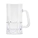 G.E.T. Shatter-Resistant Plastic Beer Mug / Stein, 20 Ounce, BPA Free, 00085-1-SAN-CL-EC, Pack of 4