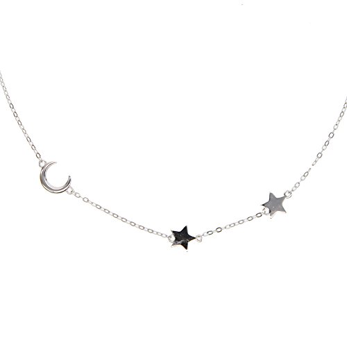 Collier Maxi argent 925 femme avec breloque délicate et chaîne brillante