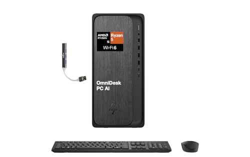 HP OmniDesk AI PC Desktop (AMD Ryzen 5 8500G, 64GB