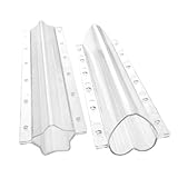 Nicear 2 moldes para el crecimiento de vegetales, moldes para pepino, moldes con forma de estrella de cinco puntas en forma de corazón, adecuados para pepino, melón y melón cantalupo