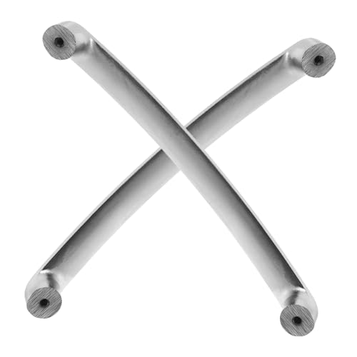 DECOMELODY 2 Piezas Mango De Herrajes Manijas De Las Puertas Manijas De Gabinetes Tiradores Del Cajón Del Tocador Tiradores De Hardware De Tocador Equipo Mate Aleación De Aluminio Silver
