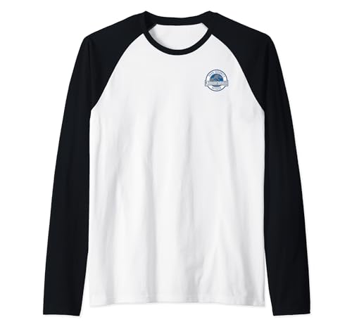 T-shirt baseball Jurassic World Blue style raglan pour fans de pop culture et de dinosaures