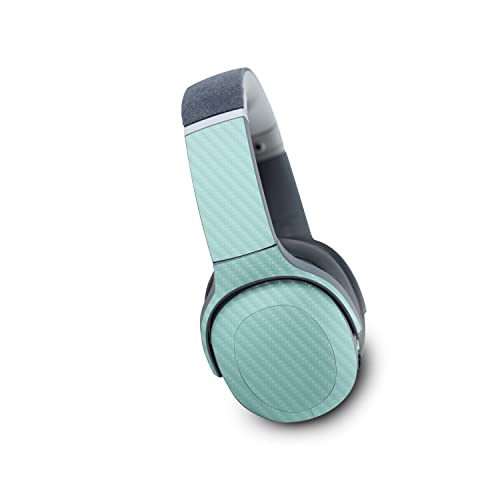 Image of MightySkins Carbon Fiber Skin Compatible with Skullcandy Crusher Evo Wireless - Solid Seafoam | Protective, Durable Textured Carbon Fiber Finish | Easy to Apply | Made in The USA