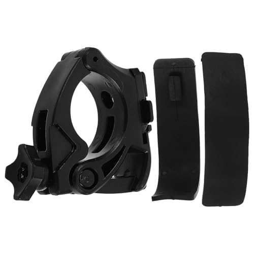 Bike Light Holder Mounting Bracket for Handlebar Commuting, ABS Black