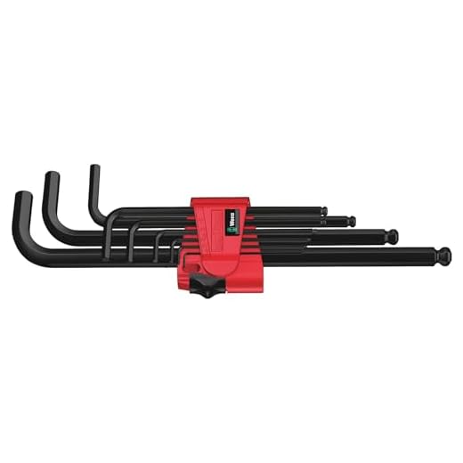 Wera 950 PKL/9 BM N SB Winkelschlüsselsatz, metrisch, BlackLaser, 9-teilig, 05073596001