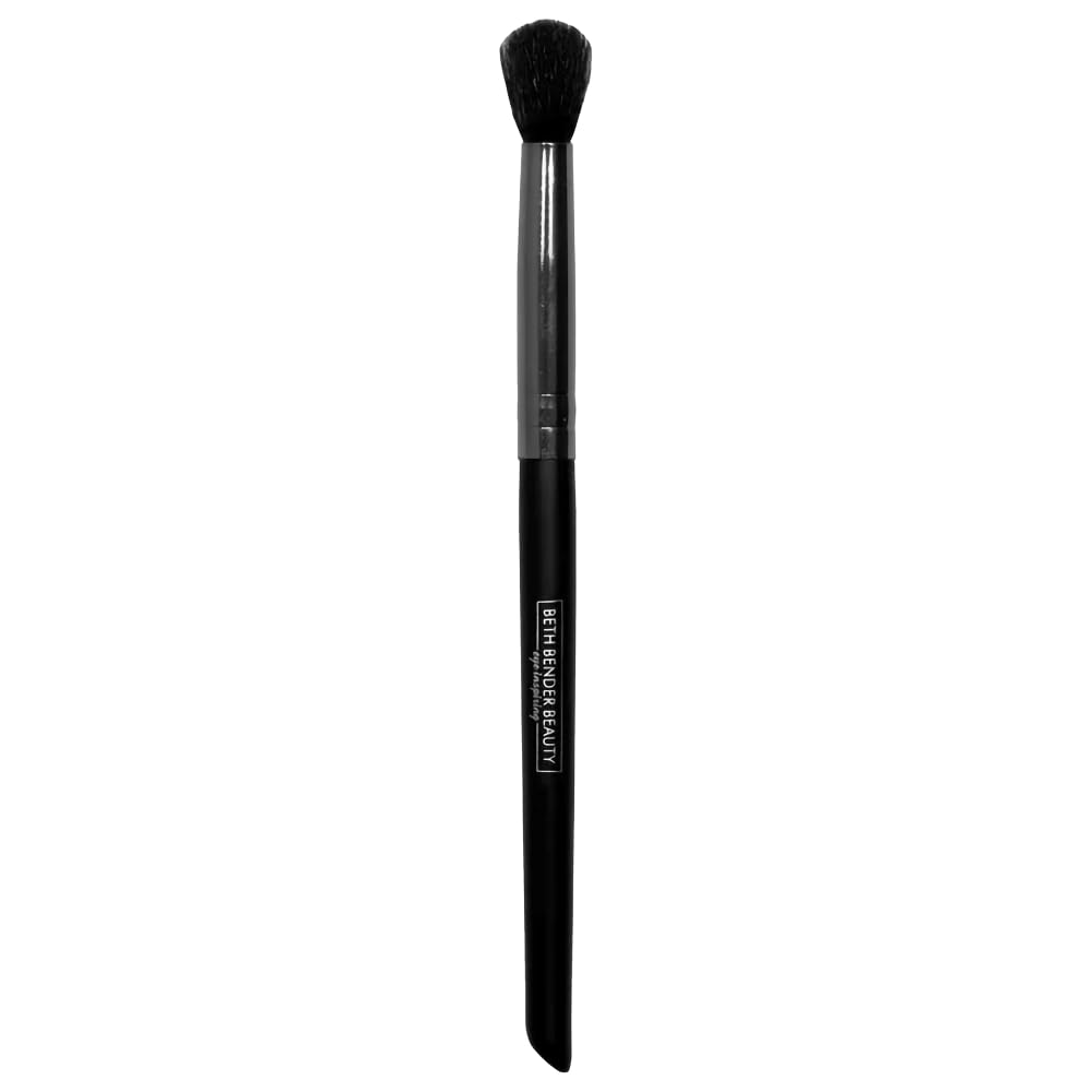 Beth Bender Beauty Pro Crease Eyeshadow Blender Brush - Tapered Brush for Eye Makeup with Ergonomic Handles and Nylon Bristles